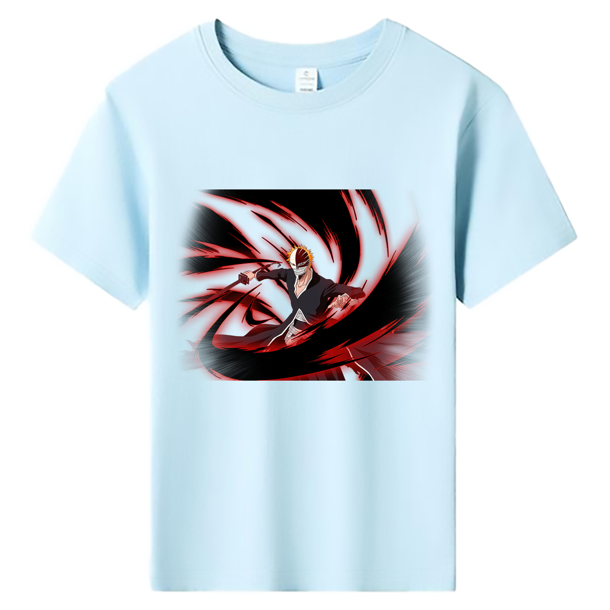 （画像用） ブリーチ 黒崎一護（くろさき いちご）BLEACH Kurosaki Ichigo 綿100％キッズTシャツ（フロントプリント）